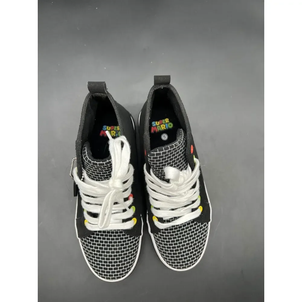 NINTENDO Super Mario SNEAKERS HIGHTOPS Size 5 Official Licensed Product #115
